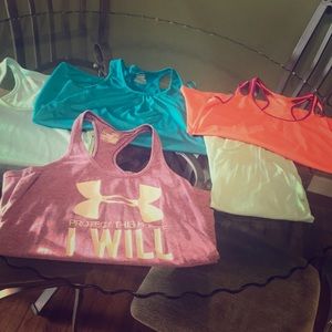 Workout racer back tanks